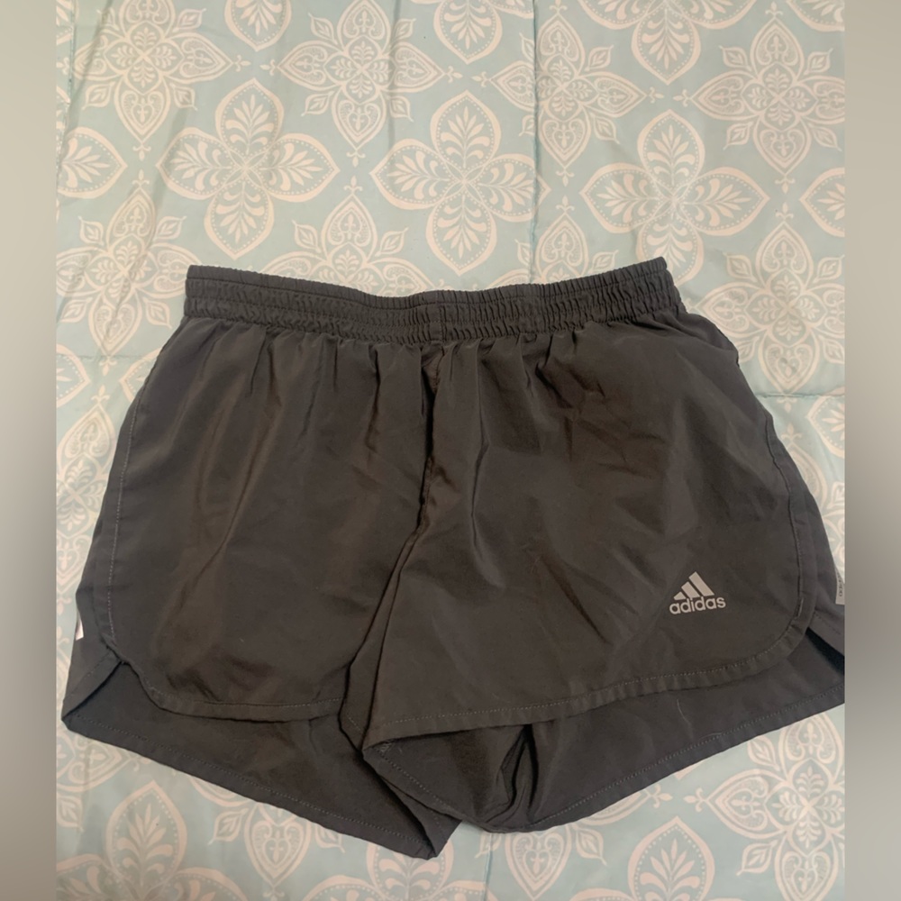 Gray Adidas Running shorts